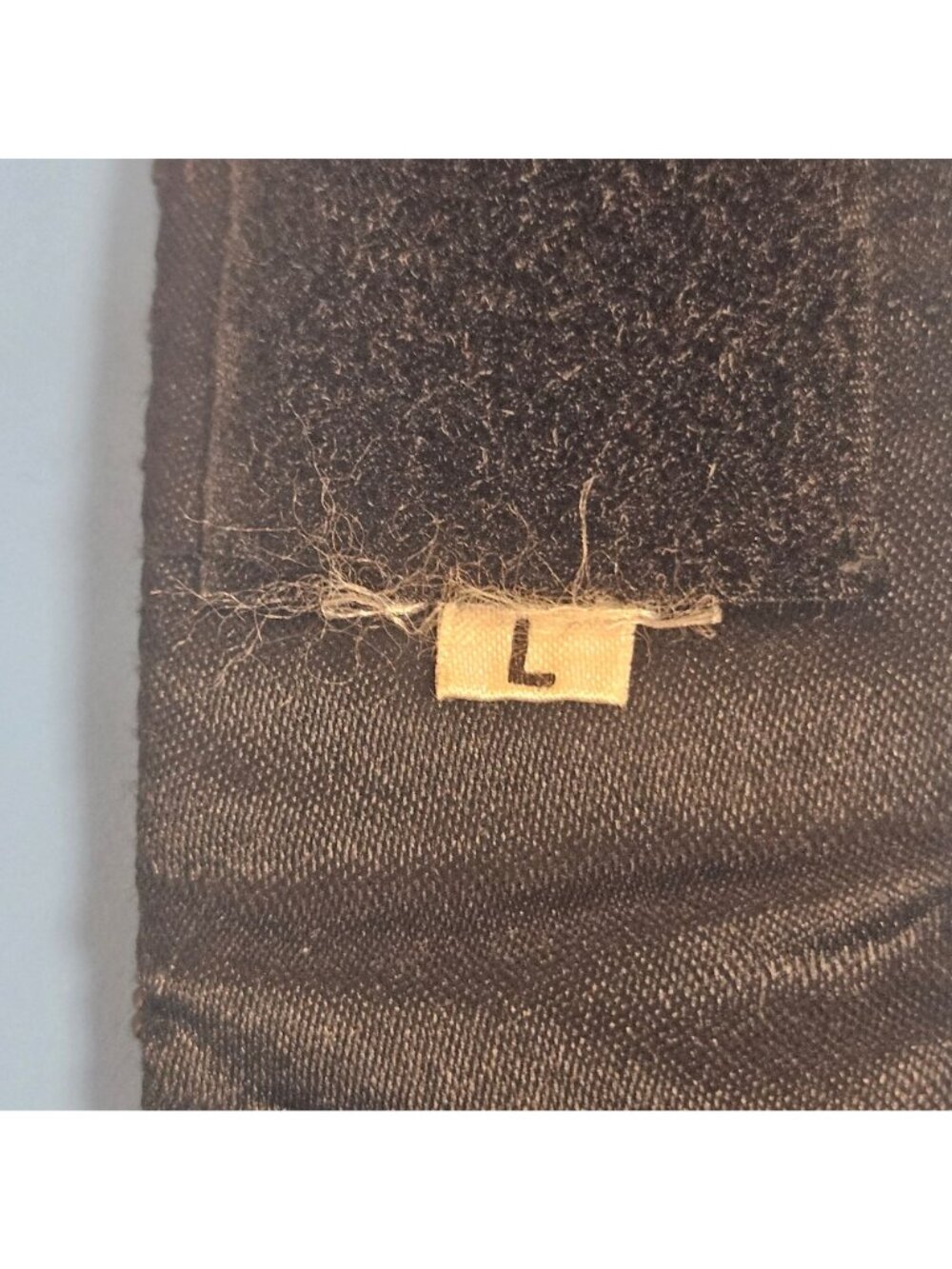 Talbots Waist Belt Womens Size L Black Fabric Beaded Hook And Loop Closure - Picture 7 of 8
